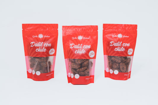 Dátil con chile | 200gr paquete con 3 bolsas